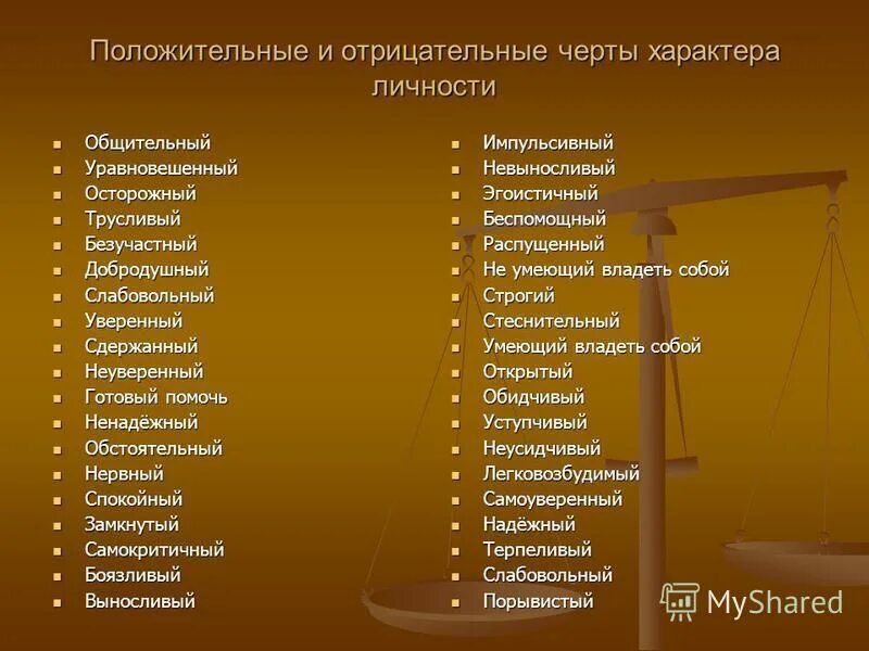 Характер плохого мужчины