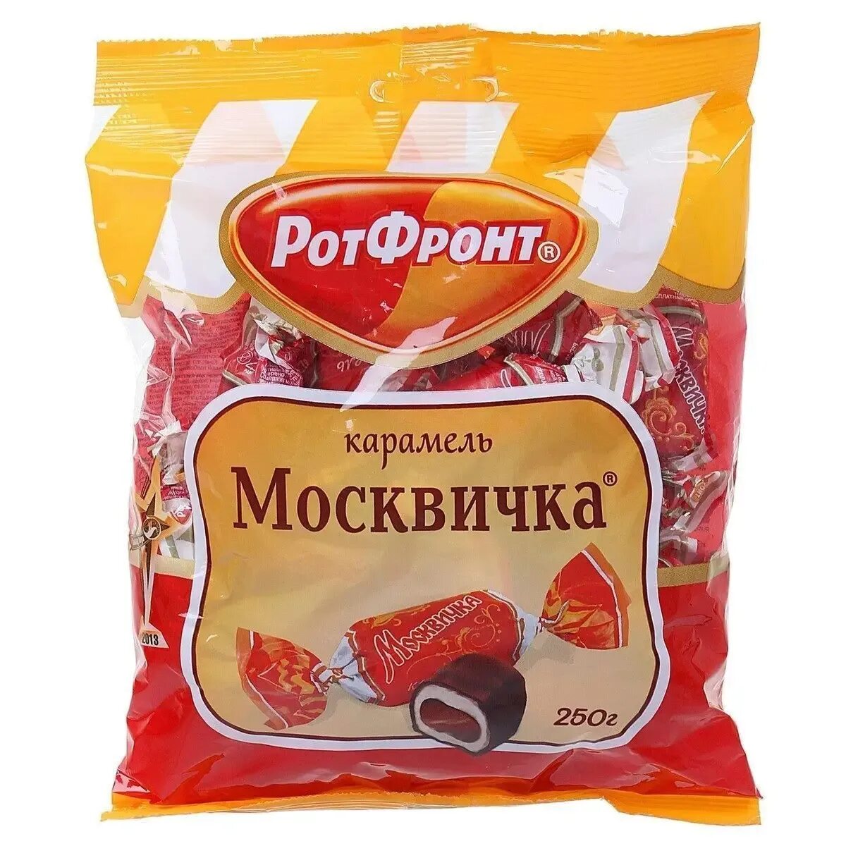 Рот фронт купить в москве. Карамель "москвичка" 250г РОТФРОНТ. Карамель москвичка 250г. Карамель рот фронт москвичка 250 г. Москвичка конфеты.