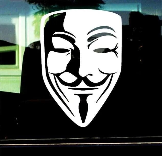 Маска 5 стикеры. Guy Fawkes v for Vendetta. Наклейка маска Гая Фокса. Наклейки на маску Анонимуса.