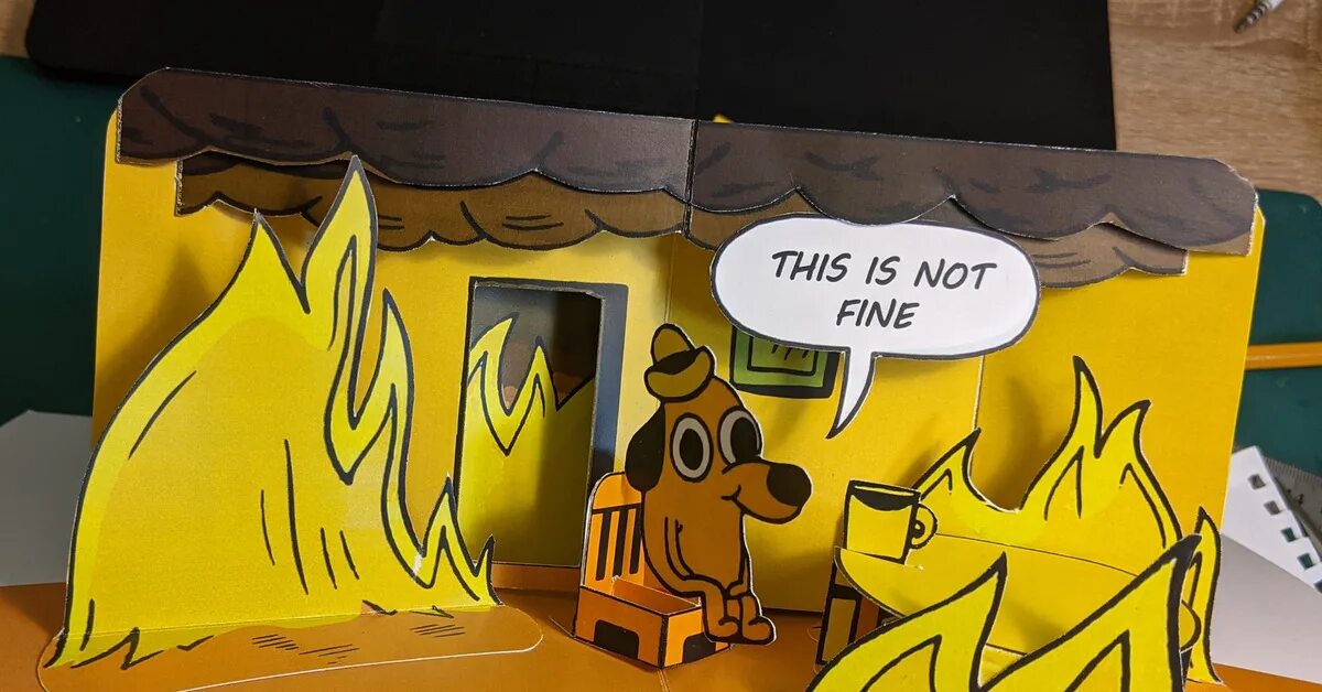 How is don is fine. This is fine. this is fine мем. this is fine раскраска. наклейка с огоньком this is fine.
