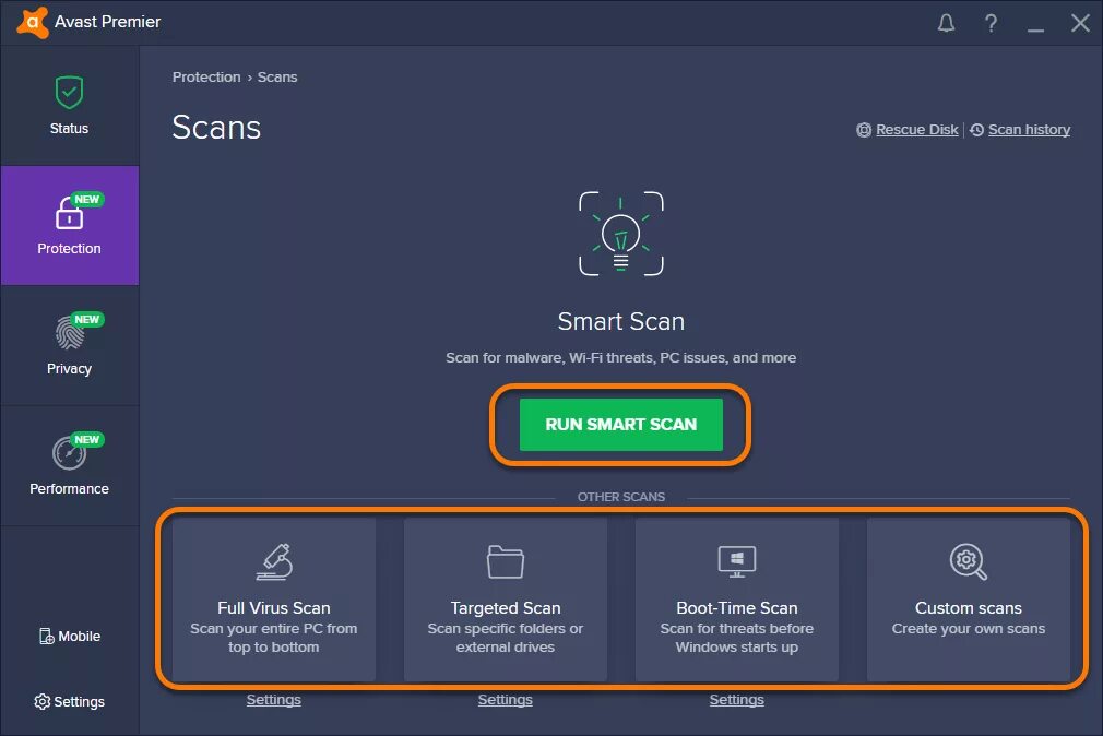 Start scanning