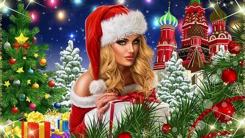 Новогодние видео открытки 2024
