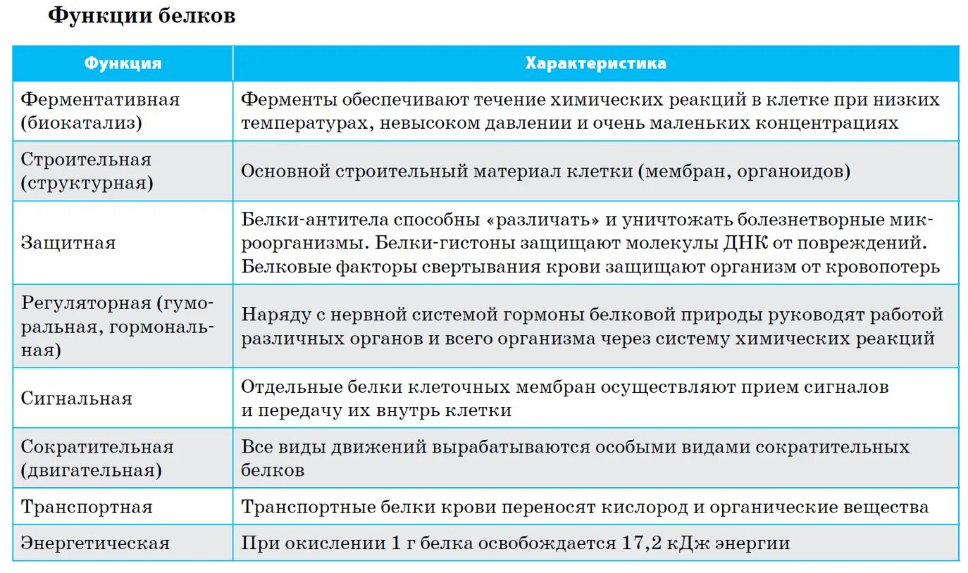 5 перечислите функции белков. Функции белков 10 класс биология. функции белков таблица биология. функции белков и их характеристика биология 9 класс таблица. функции белков биология 8 класс.
