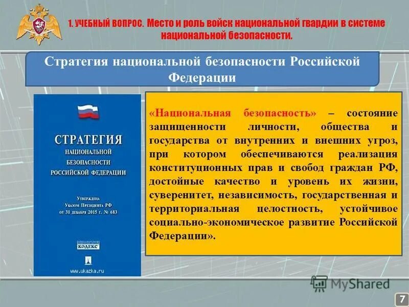 задачи войск внг. принципы деятельности войск национальной.