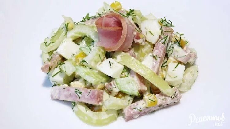ветчина соленые огурцы. салат с ветчиноц и солегыми лгурцвми. салат с ветчиной и солеными огурцами. салат с ветчиной и солеными огурцами. салат с ветчиной и грибами.