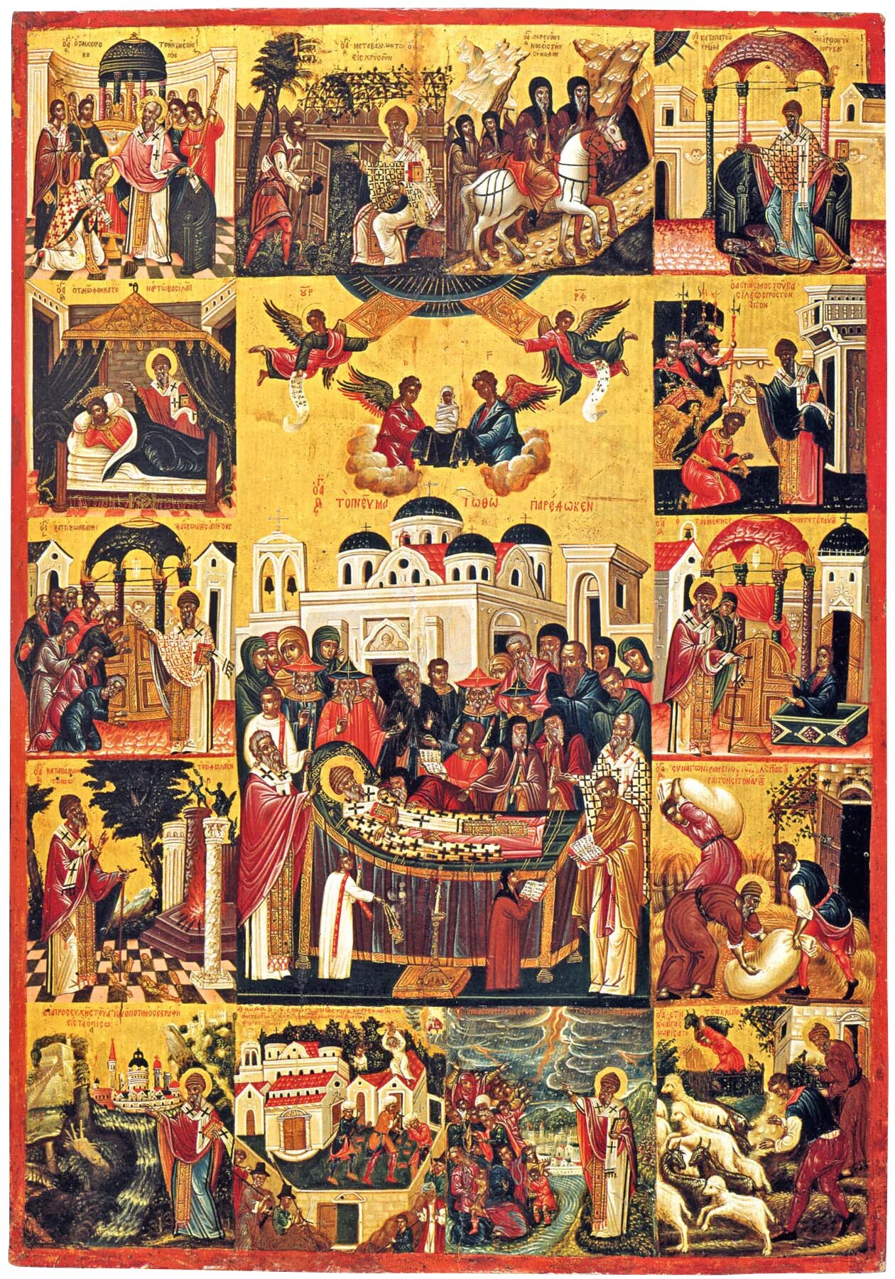 икона с житием. икона с житием. святой нифонт кипрский. икона с житием. икона житие преподобного сергия радонежского 17 век.