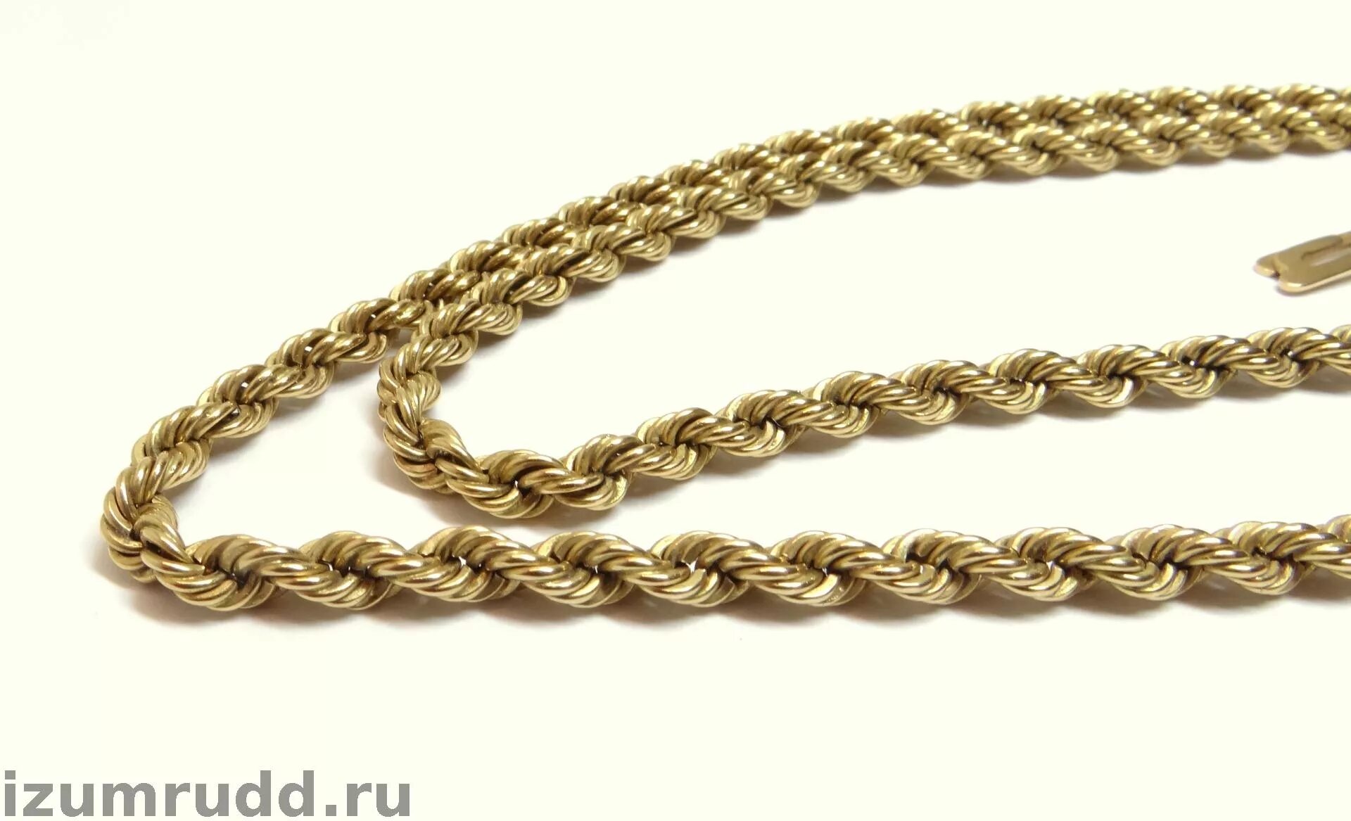 цепочка веревка. цепочка золото корда.