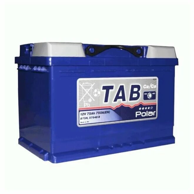 Аккумуляторная батарея Tab Polar 6ст-75.0 121075. Аккумулятор 75ач тав. Аккумулятор Tab Polar Asia 75 Ач, обратный. 75 Tab Polar Blue.