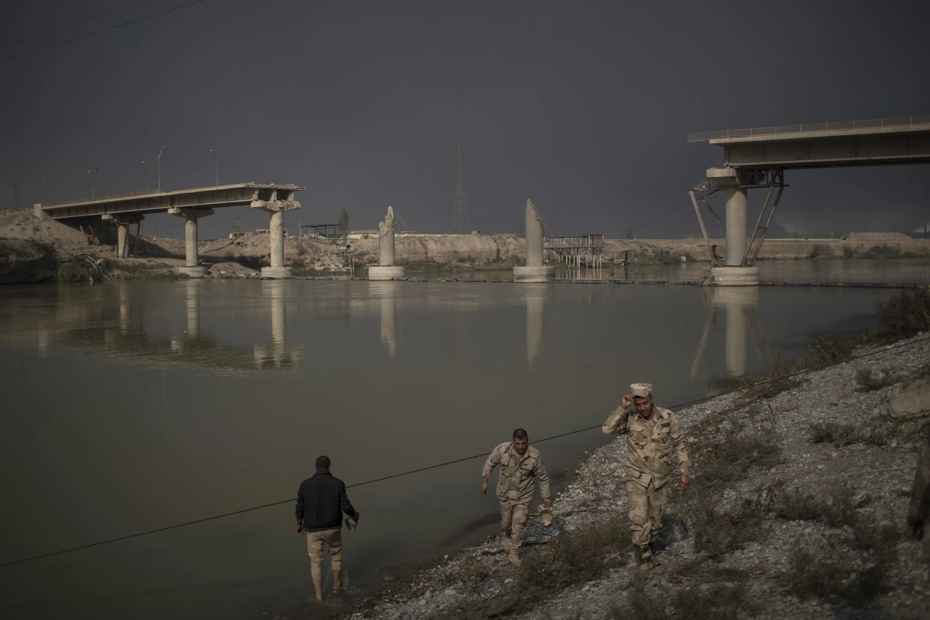 Bridge destroyed
