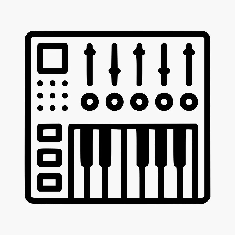 Icon p1. Midi клавиатура icon. Синтезатор иконка. Клавиатура Midi схематично. Midi клавиатура символ.