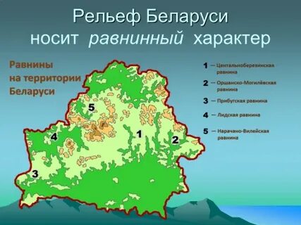 Крупные формы рельефа белоруссии