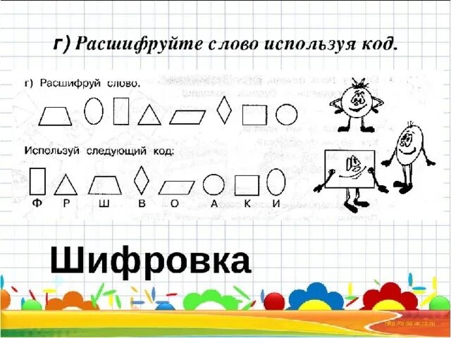 Расшифруй для дошкольников. Геометрические шифровки для детей. Математические шифровки для дошкольников. Задание расшифруй слова для дошкольников. Расшифруй предложение слово