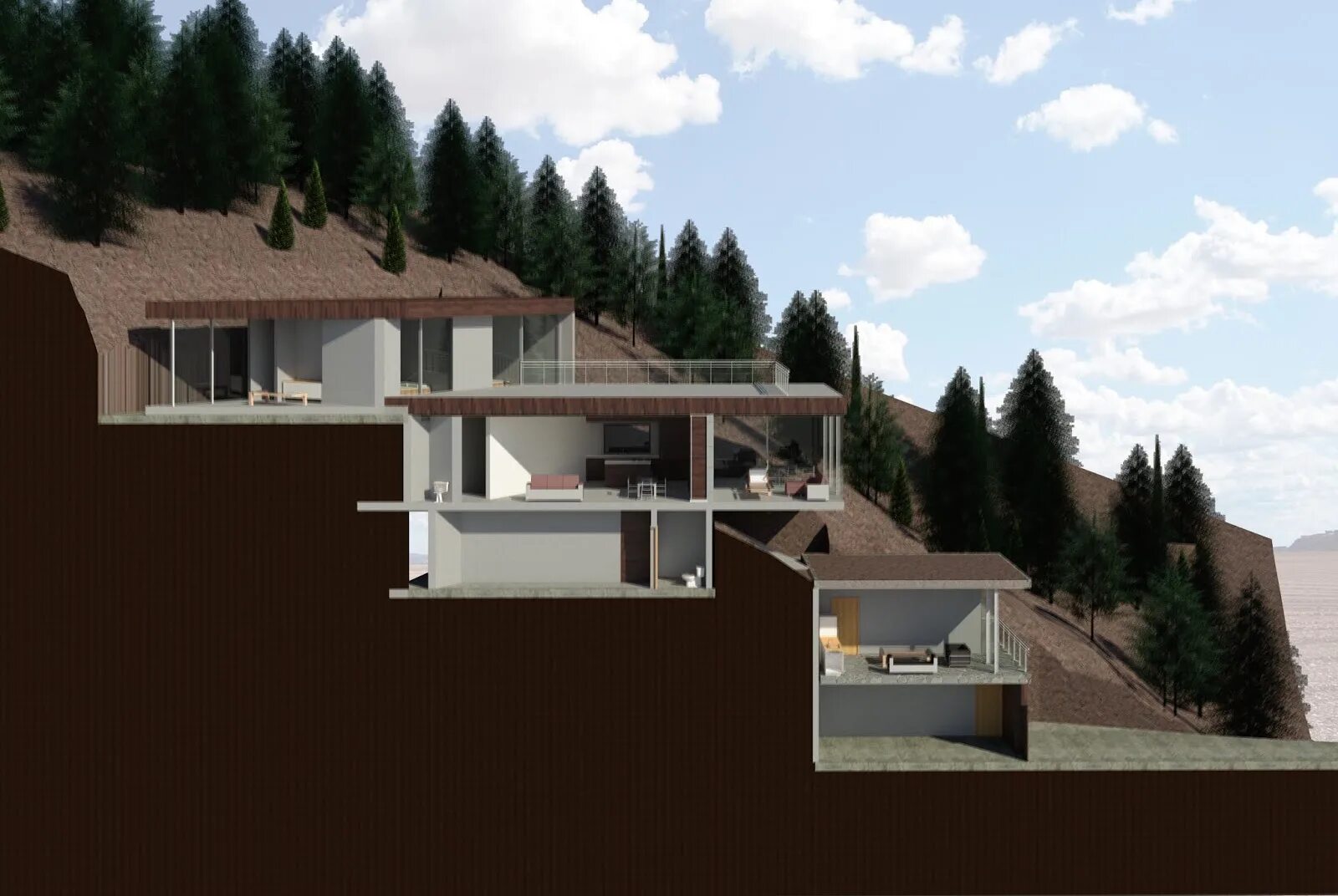 Слоп Хаус. House on a slope. Steep slope Floorplan. Steep slope