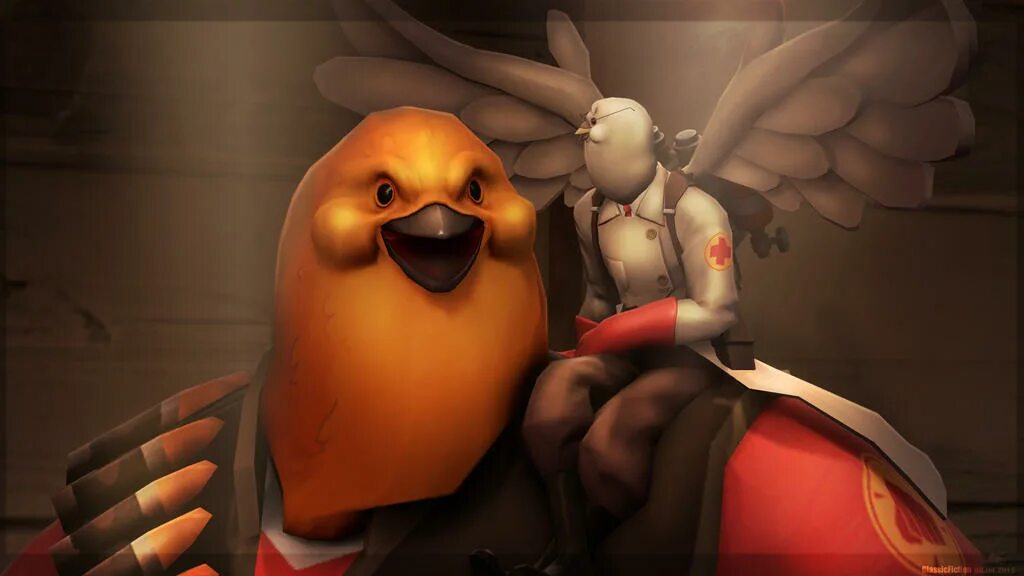 Heavy bird. Путис птичка tf2. ТФ 2 pootis. Team Fortress 2 pootis Bird. Medimedes tf2.