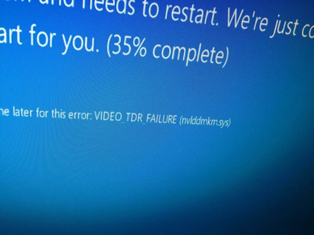 Ошибка video tdr failure. Синий экран nvlddmkm.sys. синий экран video tdr failure. код ошибки video tdr.