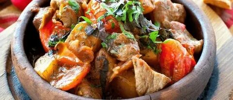 Баранина с овощами в горшочке в духовке