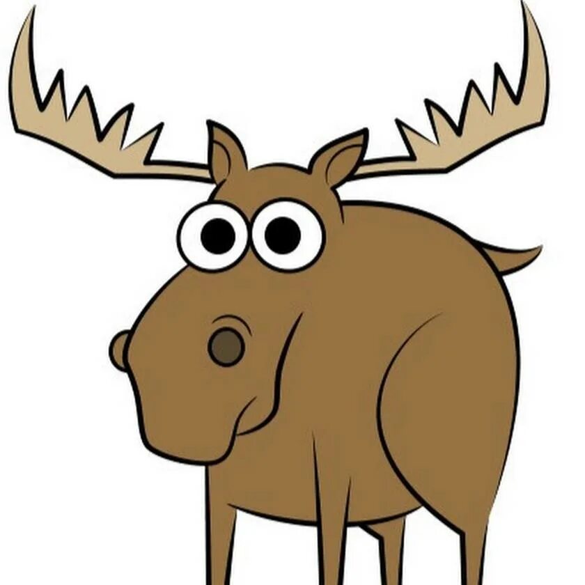 забавный лось