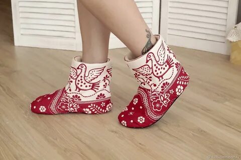 Домашние женские сапоги