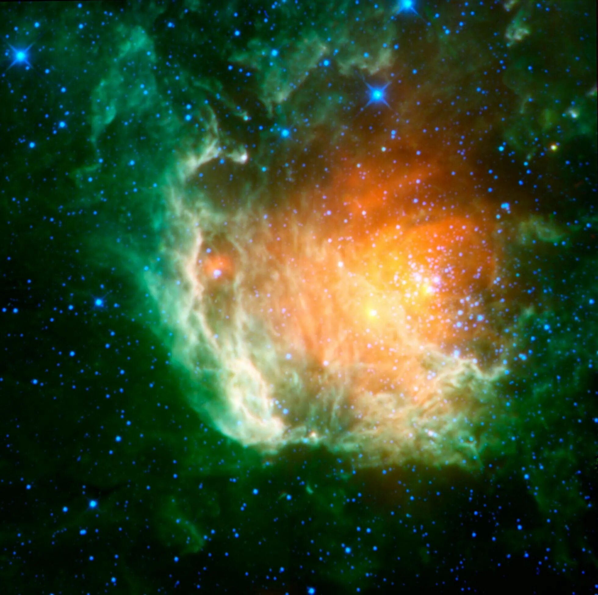 Небула звезда. Туманность NGC 7822. Космос звезды. Красивый космос.