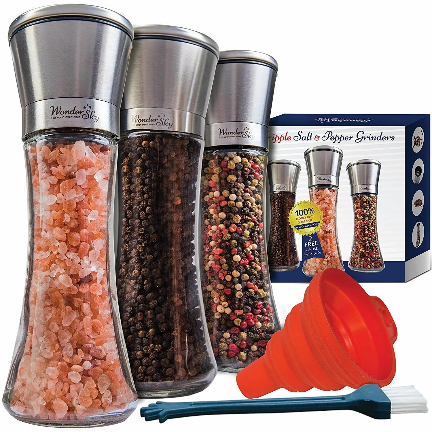 Grind set. Silver crest pepper salt mills. pepper grinder with salt shaker. salt pepper shaker mill. гриндер для специй фон.