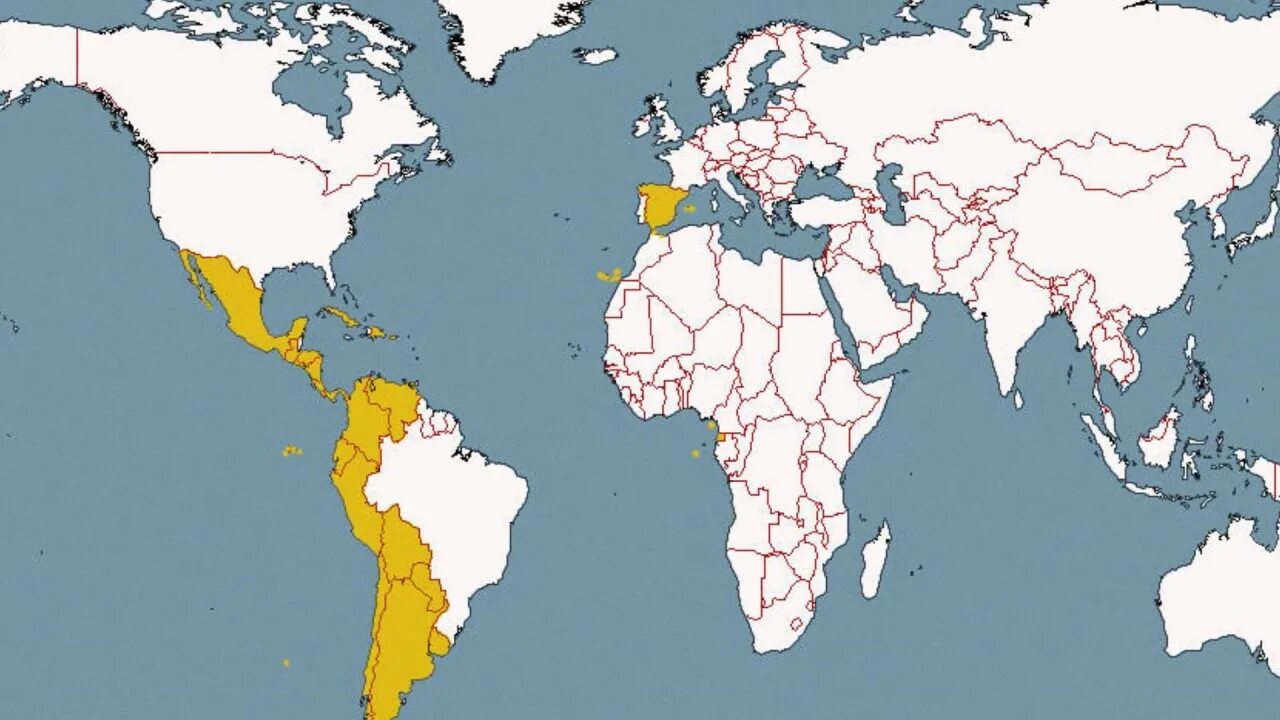 На каком материке говорят по испански. Карта испанского языка в мире. В каких странах говорят на испанском языке.