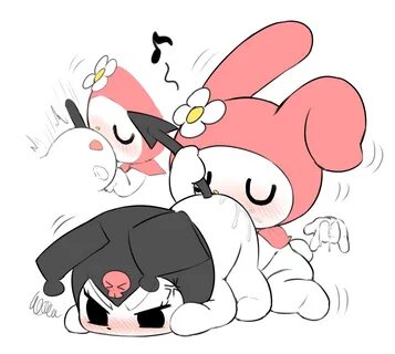 hanuvo, kuromi, my melody, onegai my melody, sanrio, hi res, anal, blush, d...