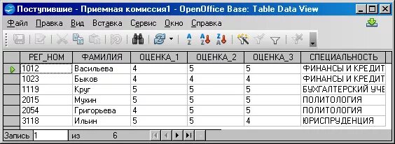 Реализация сложных запросов к базе данных. База данных приемная комиссия. бд приемной комиссии. создание базы данных приемная комиссия. база данных приёмная комиссия access.