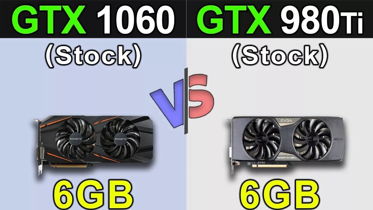 Gtx 980 vs gtx 1060. 1060 на 6 и 980 сравнить.