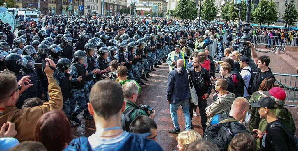 Разгон протестов в Москве. Несанкционированные массовые мероприятия. Митинг 10 августа. Митинг августа