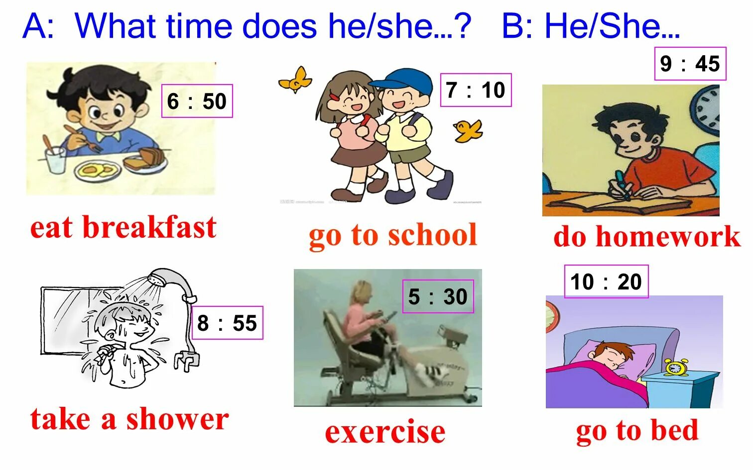 She has gone to school. What time do you. What time do you get up. What time do/does. Презентация what time do you.