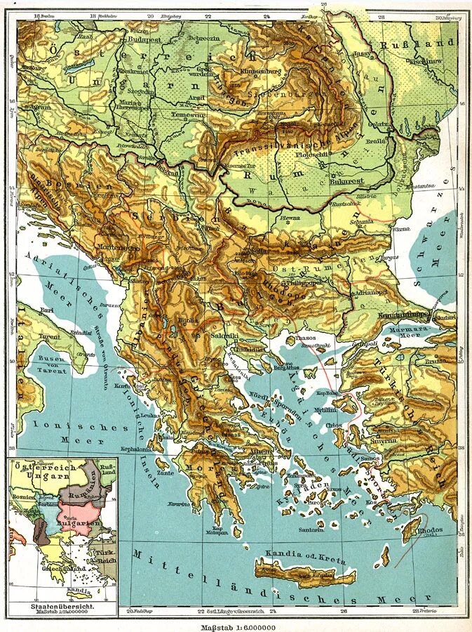 Балканский полуостров Балканский полуостров. Физическая карта Балканского полуострова. Горы Балканы на карте Евразии.