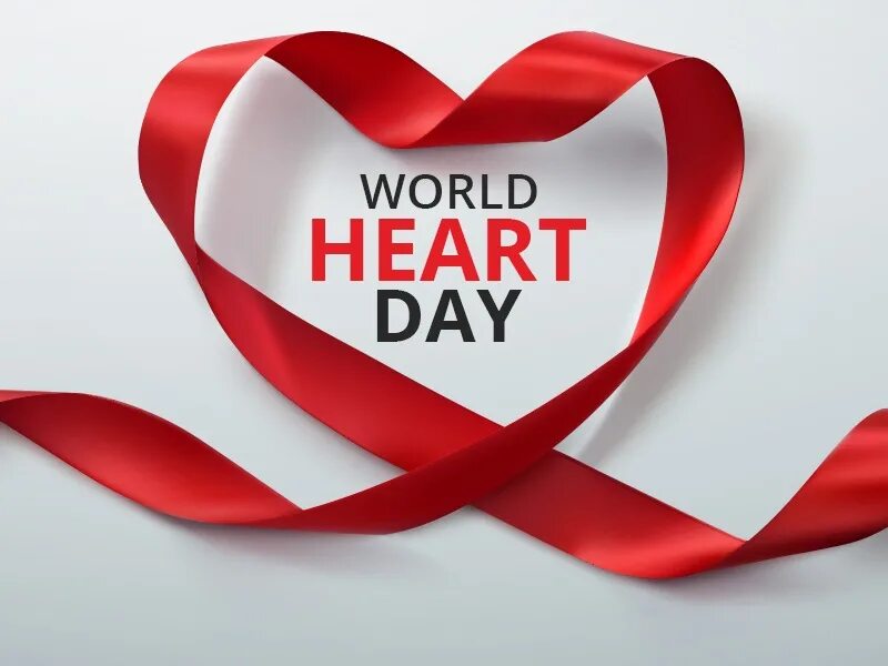 The world is heart. Heart Day. Wear Heart. International Heart Day. Heart disease Awareness.