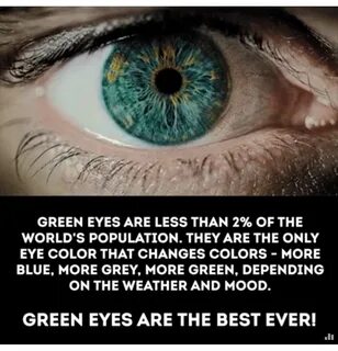 Her eyes were green