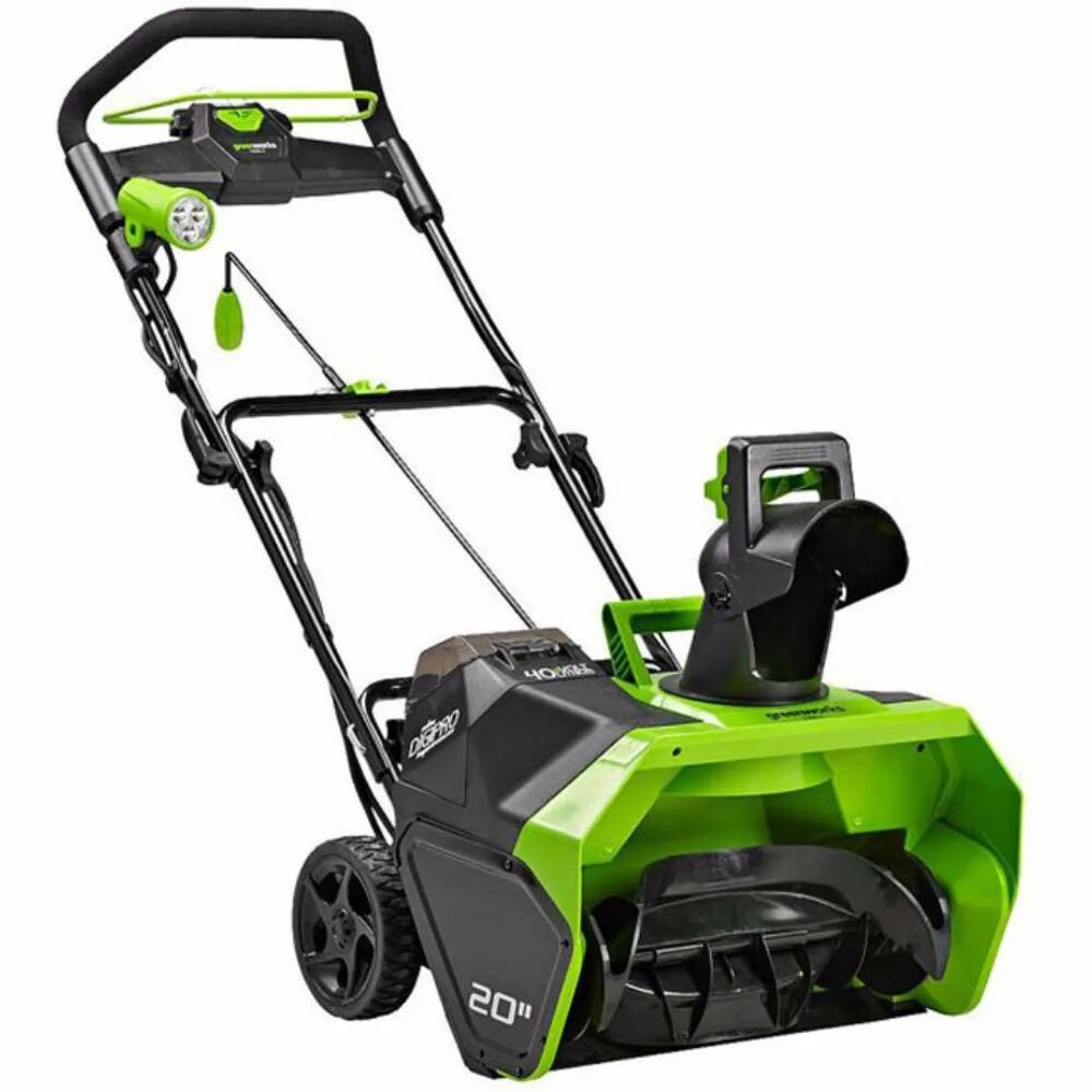 Снегоуборщик аккумуляторный GREENWORKS gd40st. Аккумуляторный снегоуборщик GREENWORKS 40v. Снегоуборщик Гринворкс аккумуляторный 40. GREENWORKS gd40st 2600007. Снегоуборщик гринворкс аккумуляторный