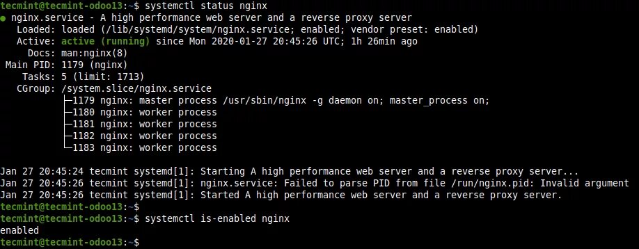 Systemctl enable. SSH прокси. Systemctl status nginx. Sudo service status all запущенные. Nginx sites enabled