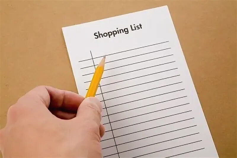 Draw list. Как составить план шопинга. draw a list.