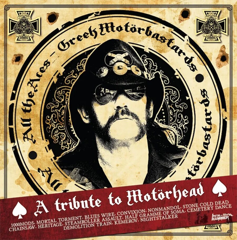 Motorhead all the Aces. A Tribute to Motorhead. Motörhead Tribute. Motorhead Bomber обложка.