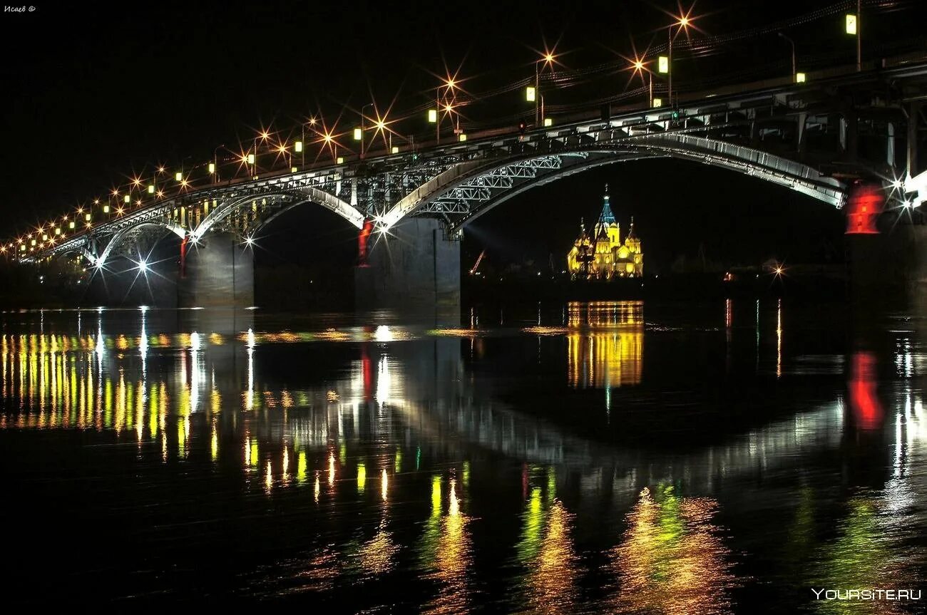 Мост через волгу в нижнем новгороде. Канавинский мост Нижний Новгород. Ночной Канавинский мост Нижний Новгород. Борский мост Нижний Новгород ночью. Канавинский мост Нижний Новгород подсветка.