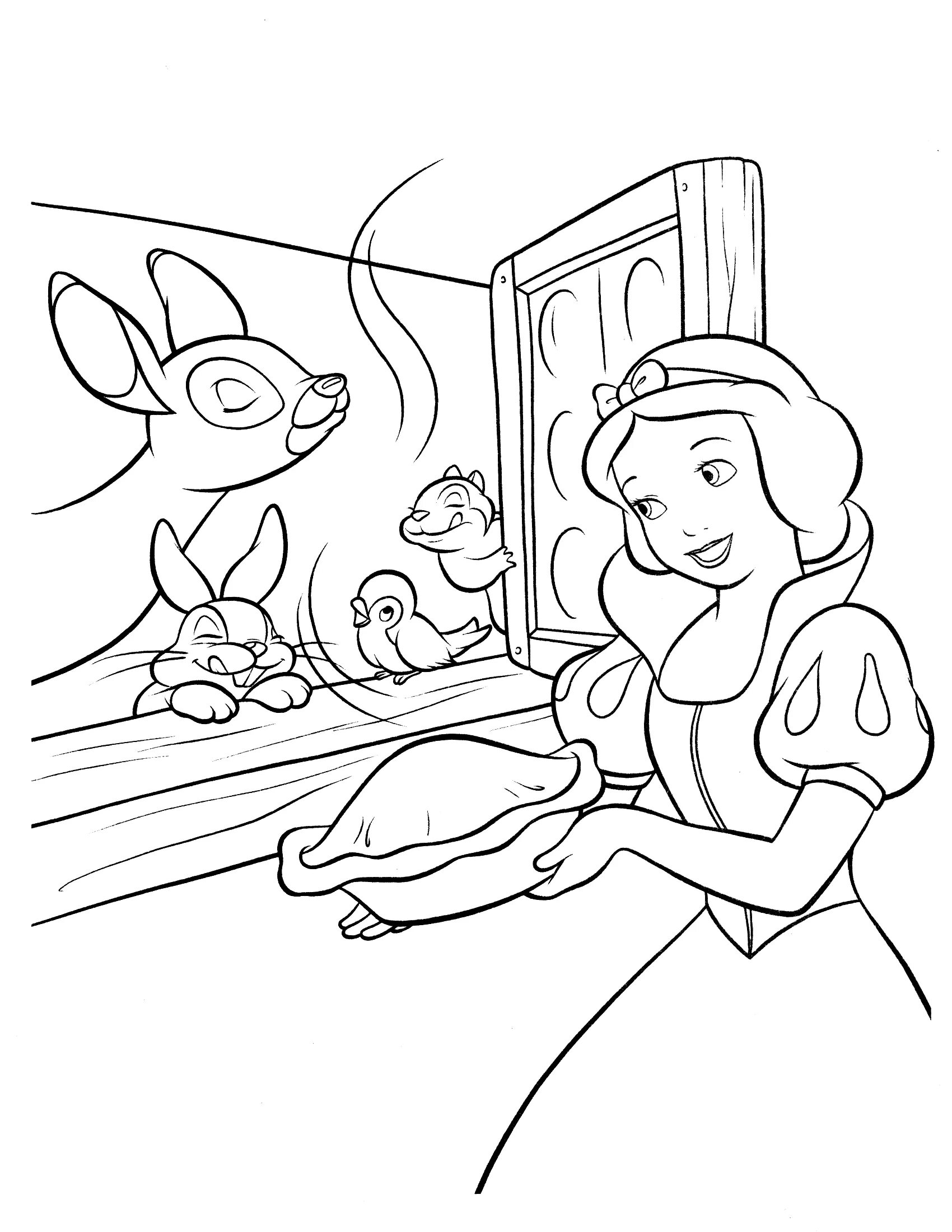 раскраска белоснежка и семь гномов. раскраски для девочек белоснежка. принцесса белоснежка и семь гномов раскраска. нарисовать сказку белоснежка. раскраски принцессы диснея белоснежка.