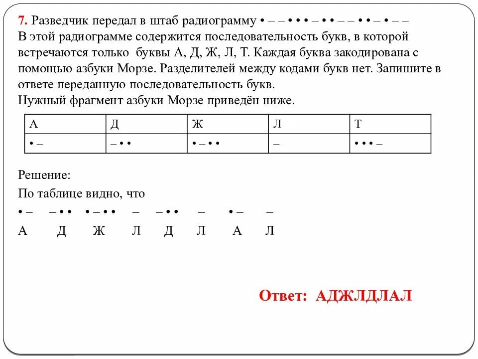 Текст в котором встречаются все буквы. Разведчик передал в штаб радиограмму в которой. Разведчик передал в штаб радиограмму а д ж л т. Последовательность букв. Запишите в ответе переданную последовательность букв.