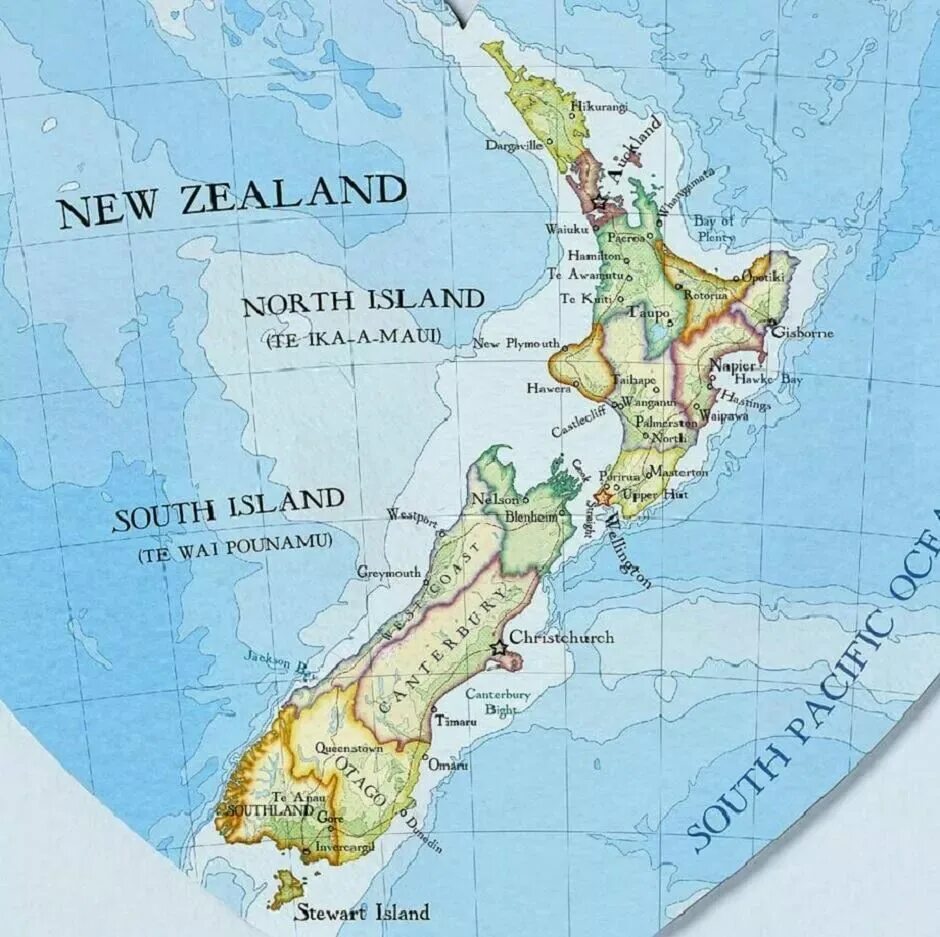 На карте океанов новую зеландию. Новая Зеландия карта географическая. Новая Зеландия географическое положение на карте. Остров новая Зеландия на физической карте.