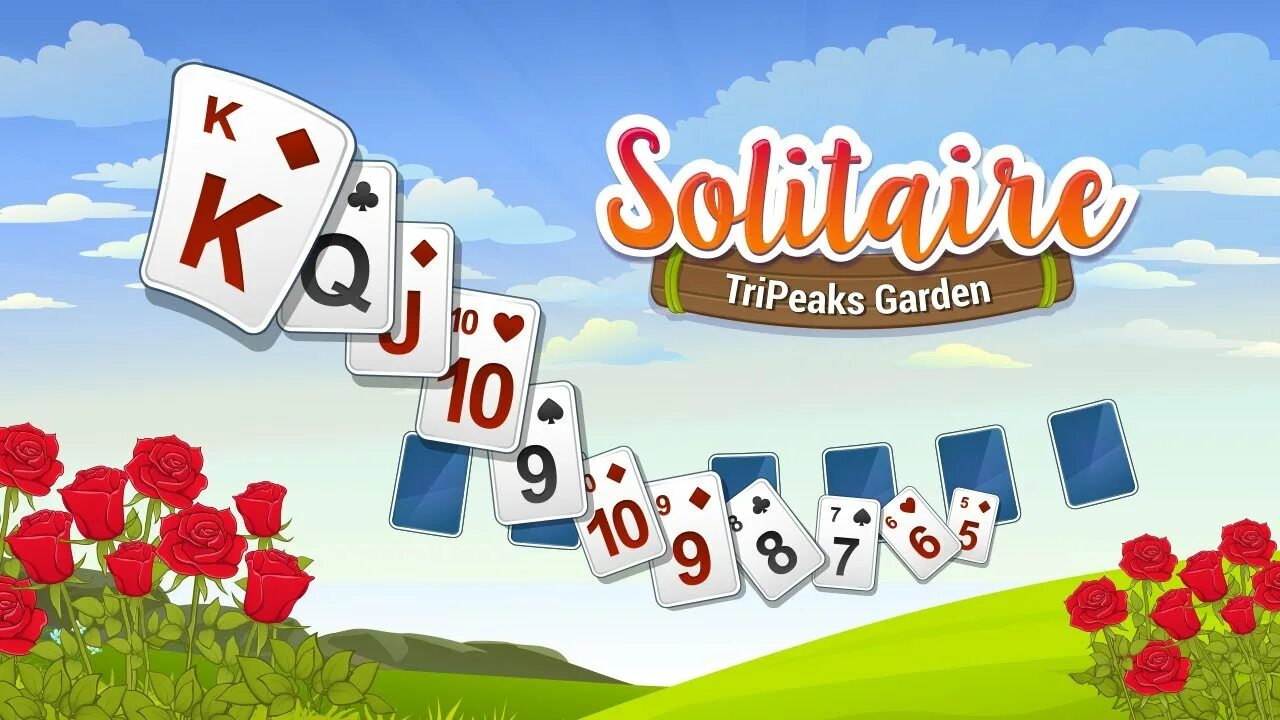 Цветочный пасьянс играть. Игра Solitaire Tripeaks. Солитер Tripeaks. Игра пасьянс три пика. Игра пасьянс три пика сад.