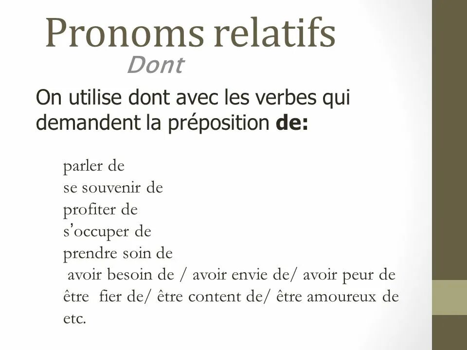 Dont le. Relatifs во французском. Pronom relatif французский. Les pronoms relatifs во французском. Les pronoms relatifs compose во французском.