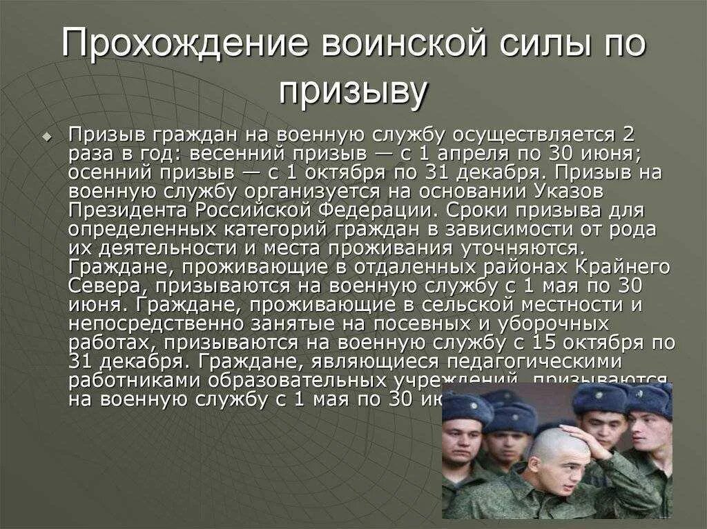 Военная служба. Призыв на военную службу. Срок в армии. На воинскую службу призываются. Освобожденные по здоровью от службы