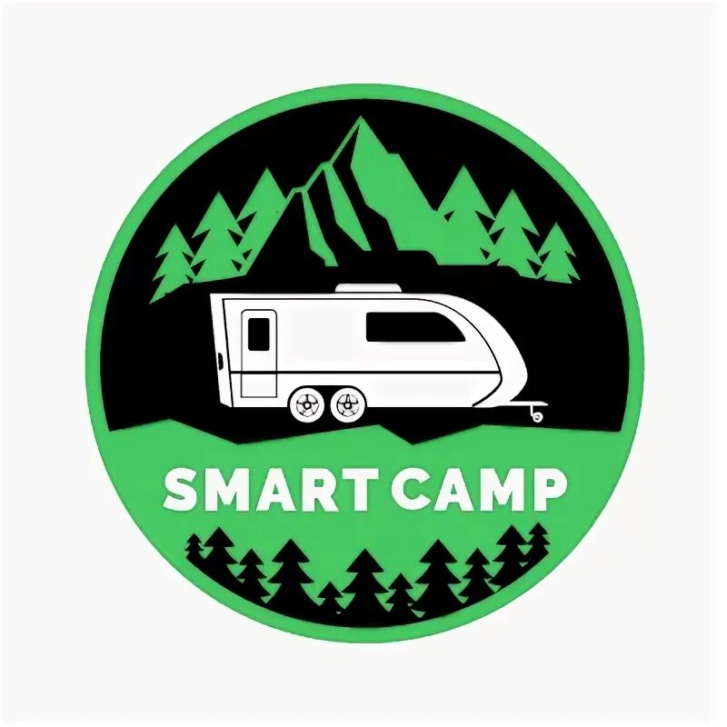 Smart camping. Smart Camp лого. Эмблемы караванеров. Smart Camper logo. Знак RV Land.