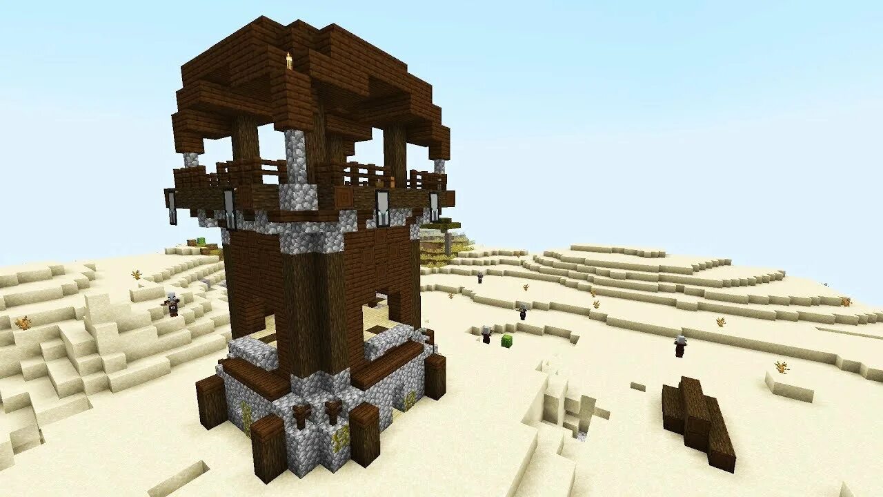Как выглядит дом разбойников Minecraft mitos #3 invadi o torre pillager YouTube