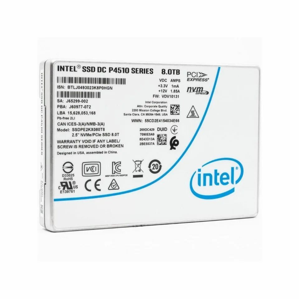 Intel p4510. Intel p4510 2tb. intel dc p4510 ssdpe2kx080t801. p4510. ssd 8tb.