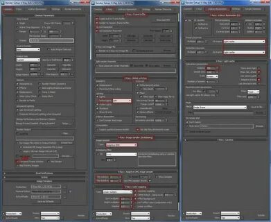 Rendering setup
