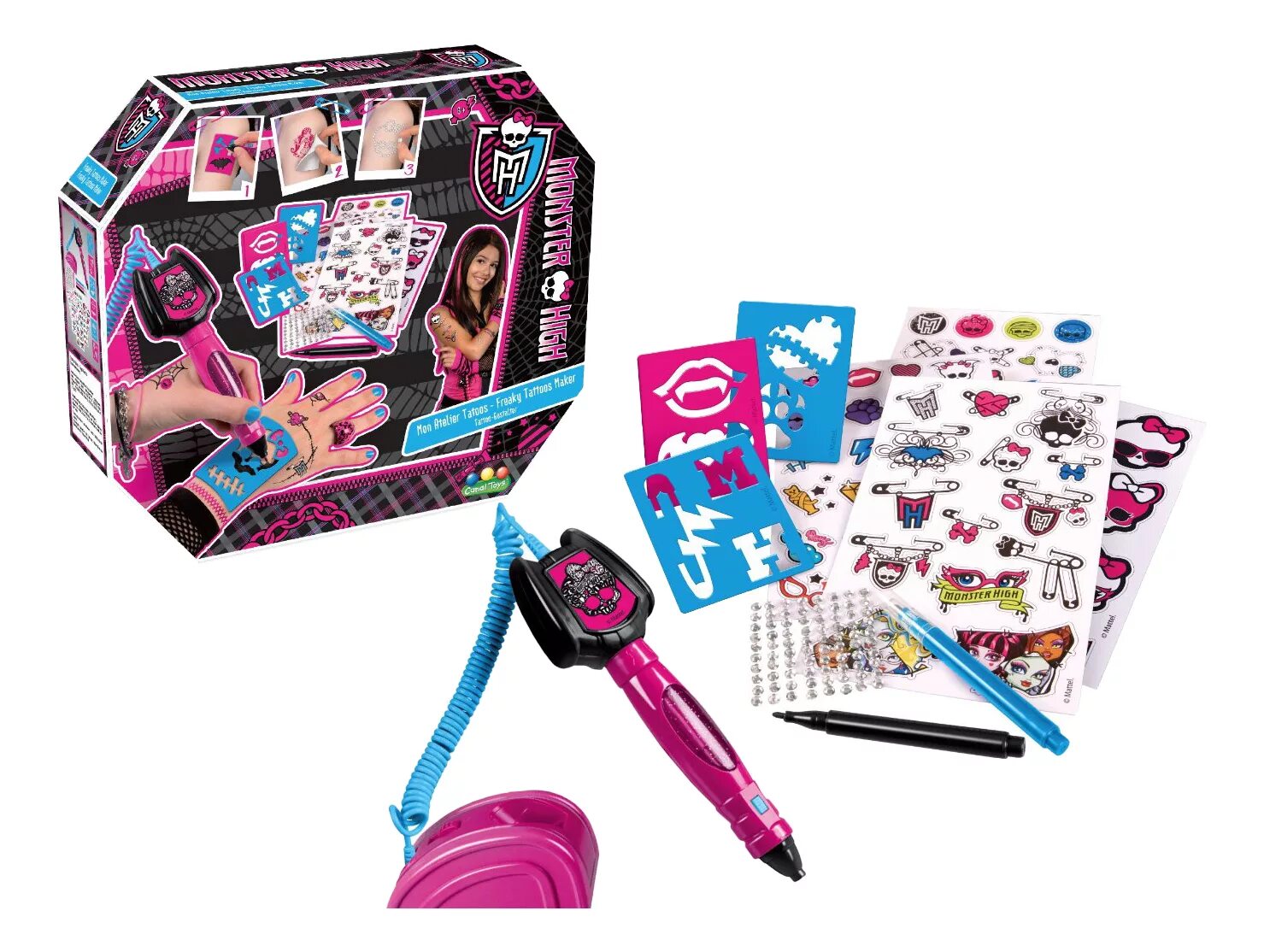 Набор для татуировок Monster High - мнс011. Игрушки для подростков. Игрушки на день рождения 9 лет. Подарки на др девочке 12 лет.